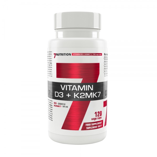 Vitamin D3 + K2MK7 - 120 Cápsulas 